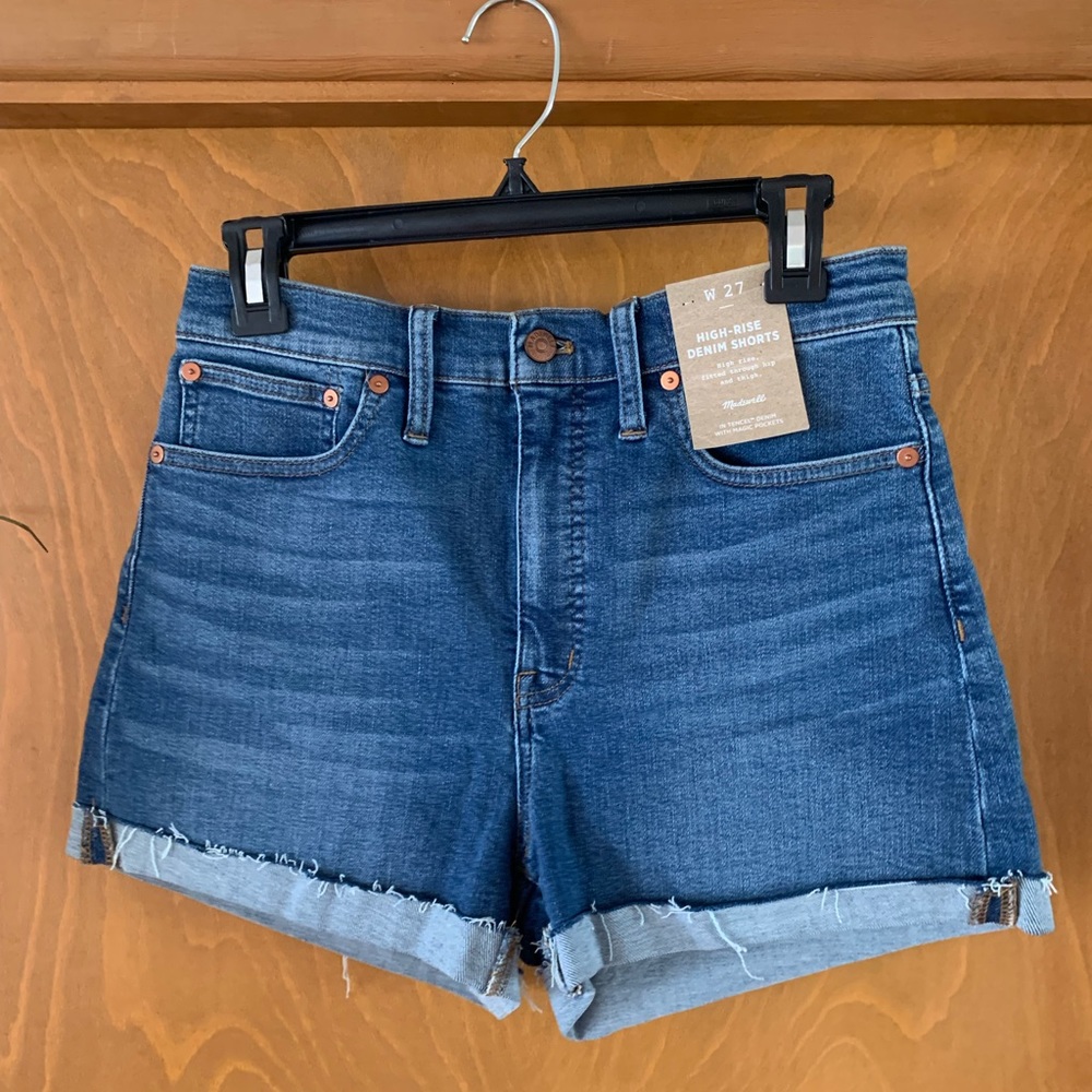 NWT madewell Jean shorts size 27